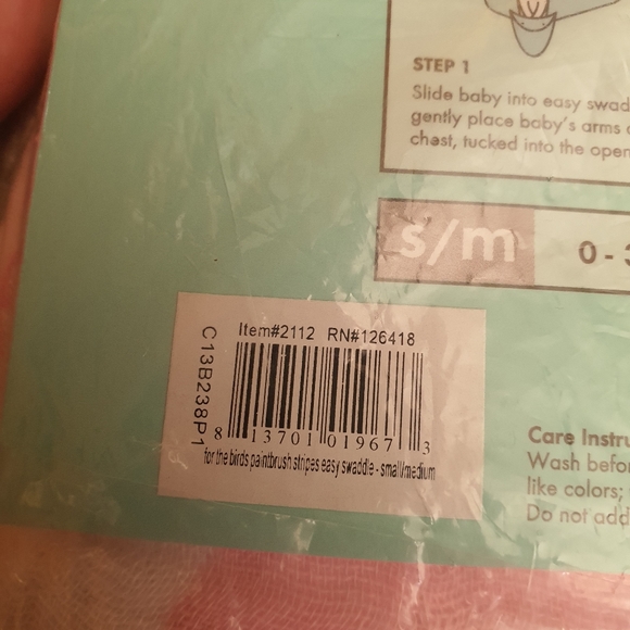 NWT Retired Aden & Ana's Easy Swaddle Paintbrush - Picture 5 of 6